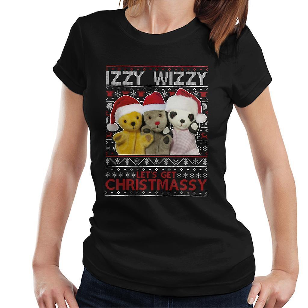 Sooty Christmas Izzy Wizzy Women's T-Shirt Black XX-Large