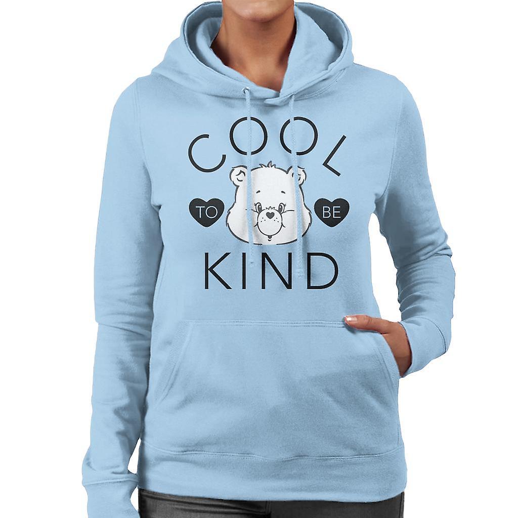 Care Bears Tenderheart Bear Cool To Be Kind Women's Hooded Sweatshirt Sky Blue Small