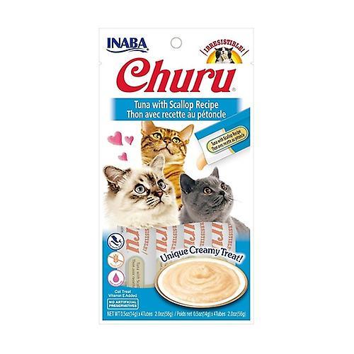 Inaba Churu Cream for Cats Tuna with Scallop 1 unit (Tuna - Seafood)