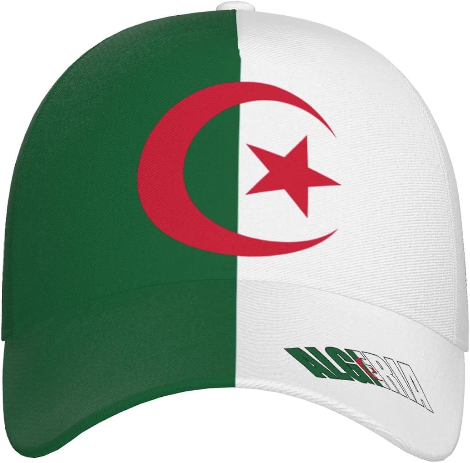 Kerota Algeria Flag Baseball Cap 3D Full Print Adult Unisex Adjustable Hat Soccer Patriotic Caps bm-5349 color678