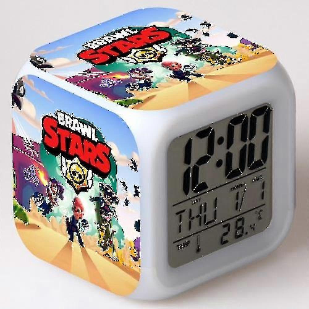 Colorful Multifunctional Led Alarm Clock JKW Brawl Stars