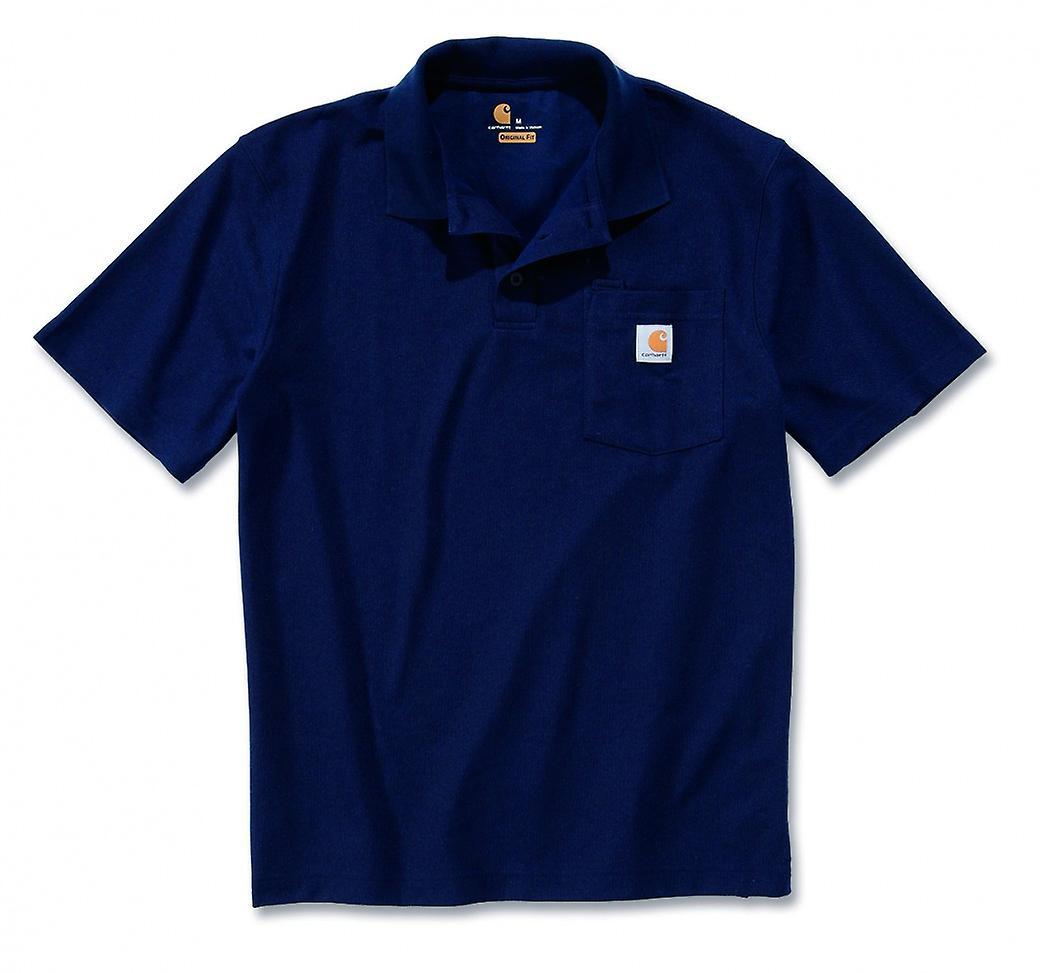 Carhartt polo shirt work Pocket contractor's K570 Navy