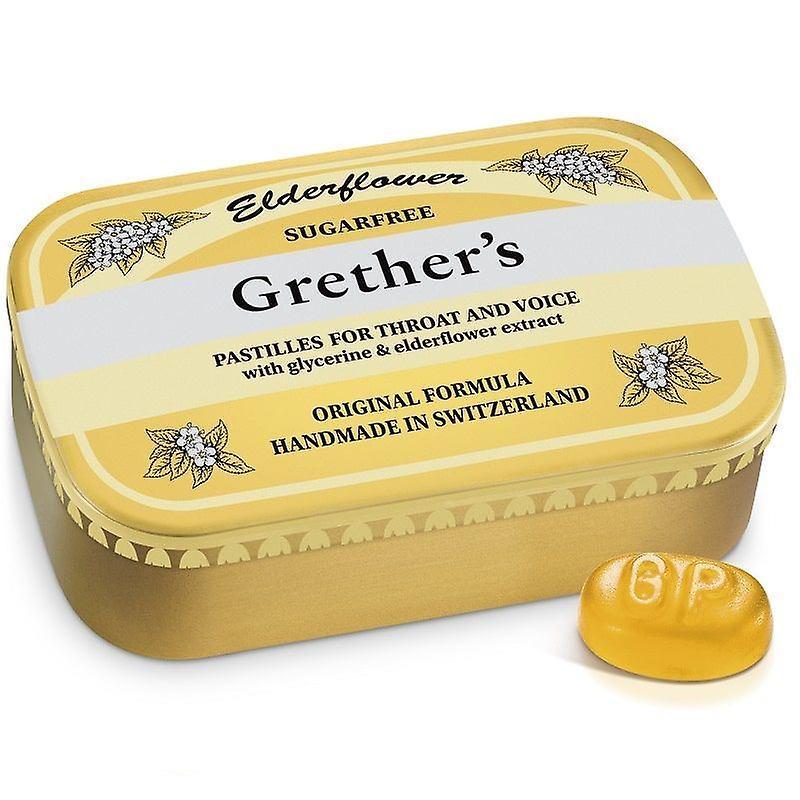 Grethers Grether's Elderflower Pastilles Sugar Free 110g