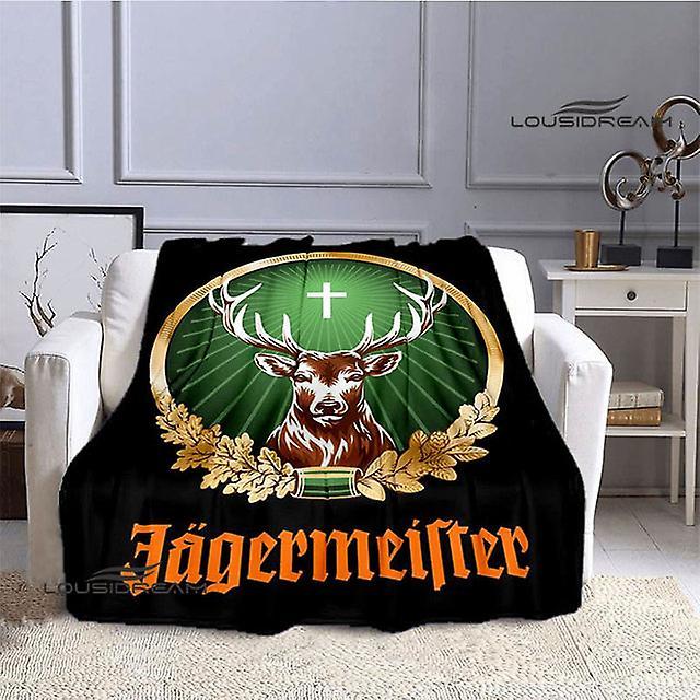 German Jaegermeister Logo Printed Blanket  Picnic Blanket Blankets For Beds Birthday Present Blankets For Beds  Cooling Blanket 24 150x200cm