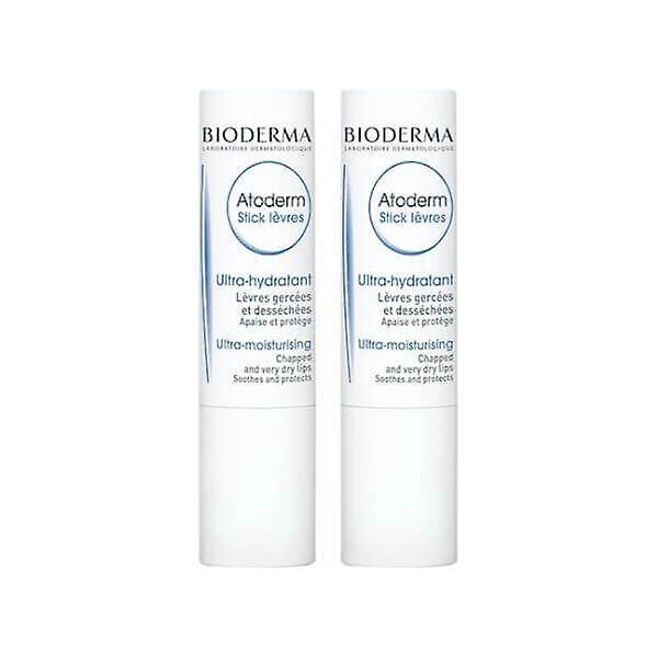 Bioderma Atoderm Ultra-Hydrating Lip Stick Lot of 2 x 4g