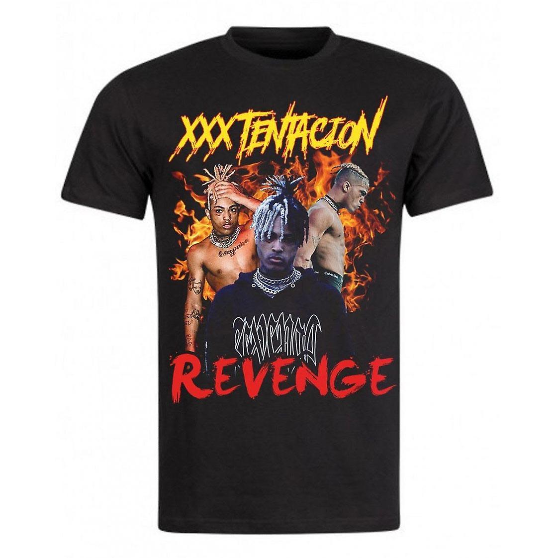 RockShark Vintage Tee T-Shirt Noir Xxxtentacion Revenge Black M