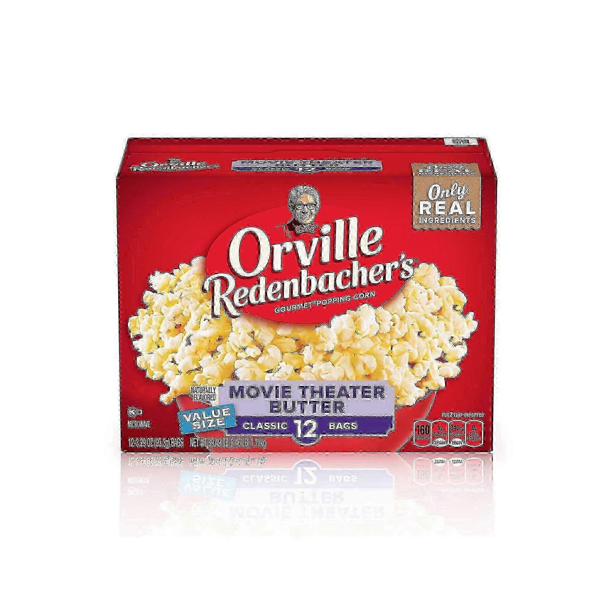 Orville Redenbacher's Movie Theater Butter Microwave Popcorn, 12 Ea