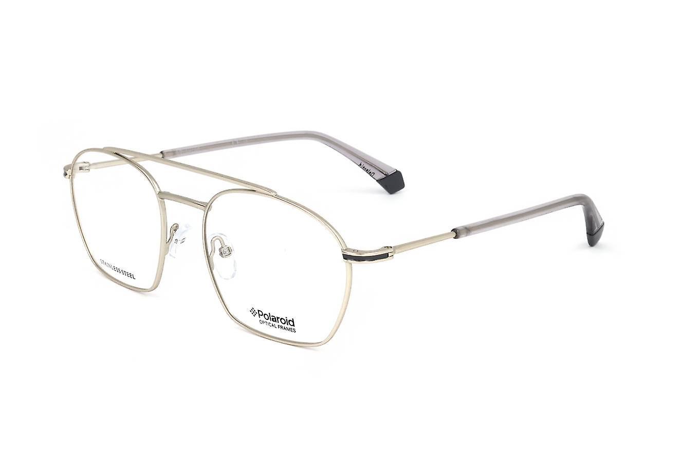 Eyewear Frames Polaroid PLD D385 OPO MATTE GOLD GREY 54/19/145 UNISEX 54 mm