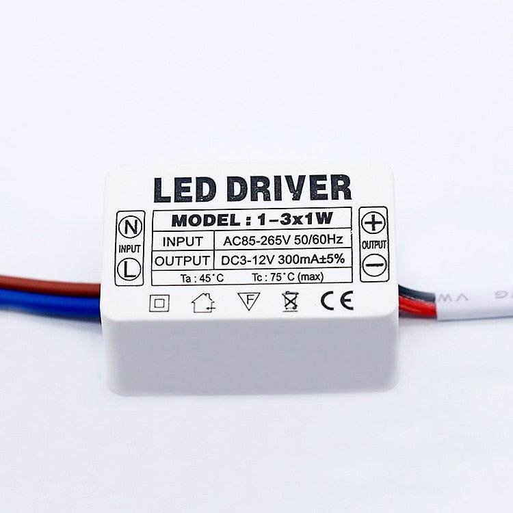 Slowmoose Led Driver And  Power Supply Unit Ac85-265v Lighting Transformers For Led 1-3W 300mA