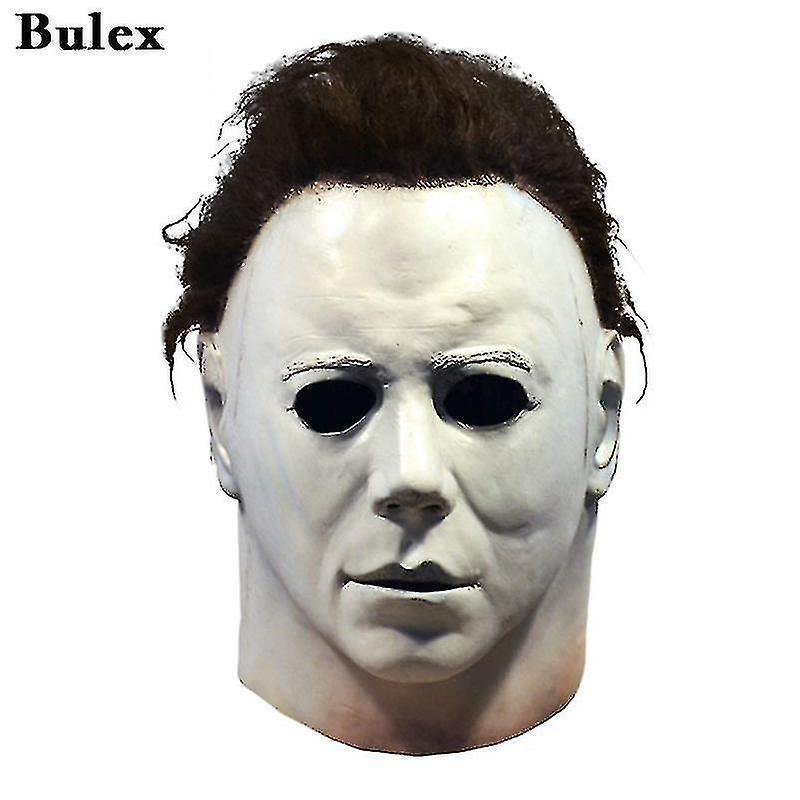 SML Bulex Halloween 1978 Michael Myers Mask Horror Cosplay Costume Latex Masks Halloween Props For Adult White High Quality