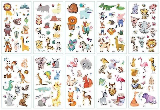 Slowmoose Tattoo Temporary Set For Face - Kids Cute Tattoo Sticker FOREST10