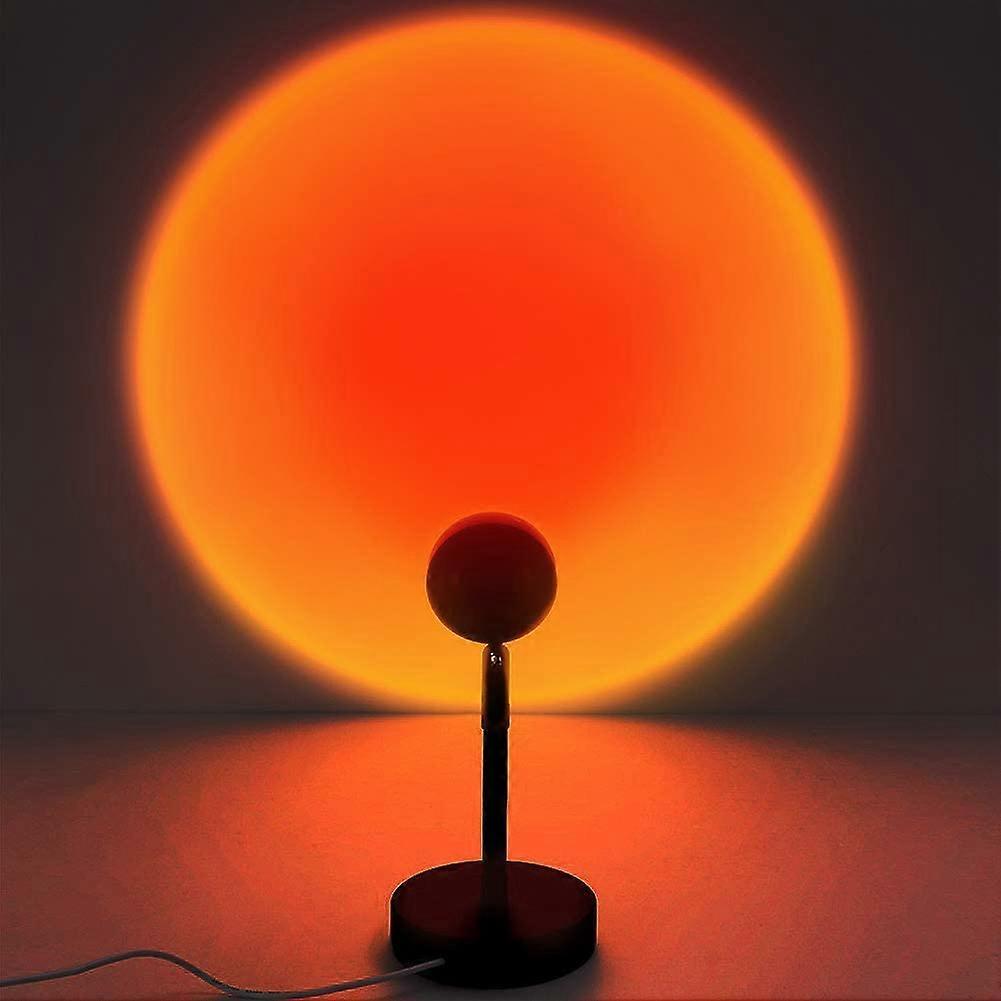 Kensty Sunset Projection Lamp, Sunset Lamp Projection, Sunset Light, Romantic Visual Mood Lighting,180 Rotation Network Red Light(Sunset Red)