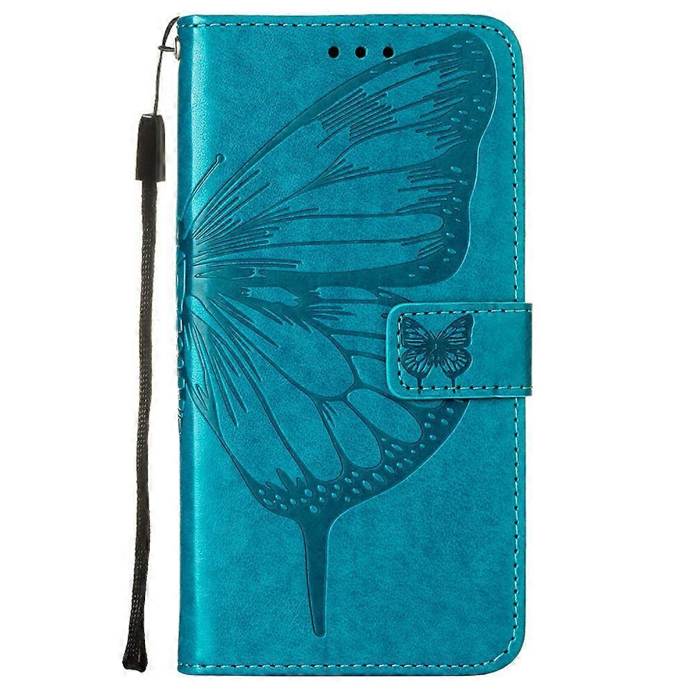 Gangxun Case For OPPO A54 5G /A74 5G/ A93 5G Flip Case Cover Premium Leather Embossing Magnetic - Blue