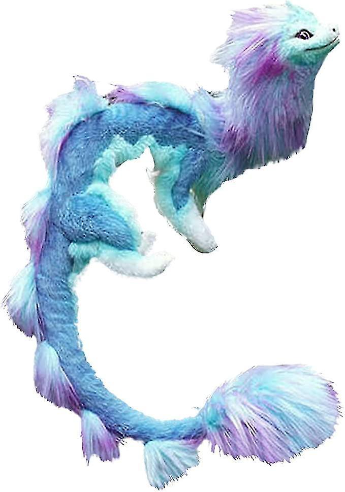 Exsha Qmmd Sisu Dragon The Last Dragon Plush, Handmade Plush 50cm Purple Dragon