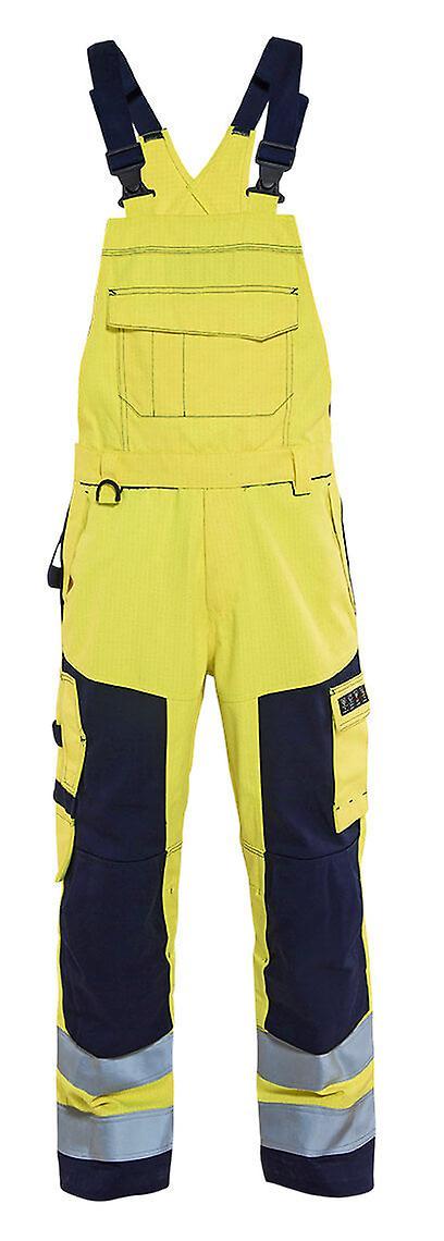 Blaklader 2608 multinorm bib trousers - mens (26081514) Yellow/navy blue 44r