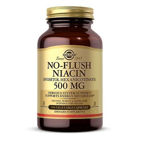 Solgar No-Flush Niacin (Vitamin B3) (Inositol Hexanicotinate), 500 mg, 100 V Caps (Pack Of 1)