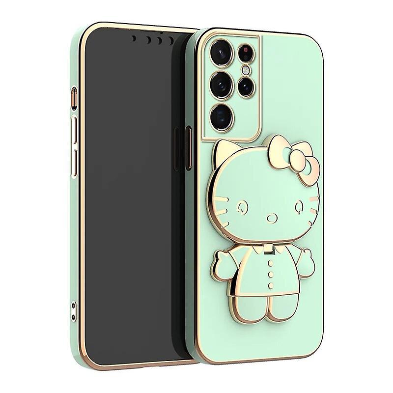 Eccpp Hello Kitty Electroplated Plating Frame Case For Samsung Galaxy S23 Ultra S22 S21 S20 Fe S10 Note 20 10 Plus A24 A34 A54 Cover 5 Galaxy Note 20