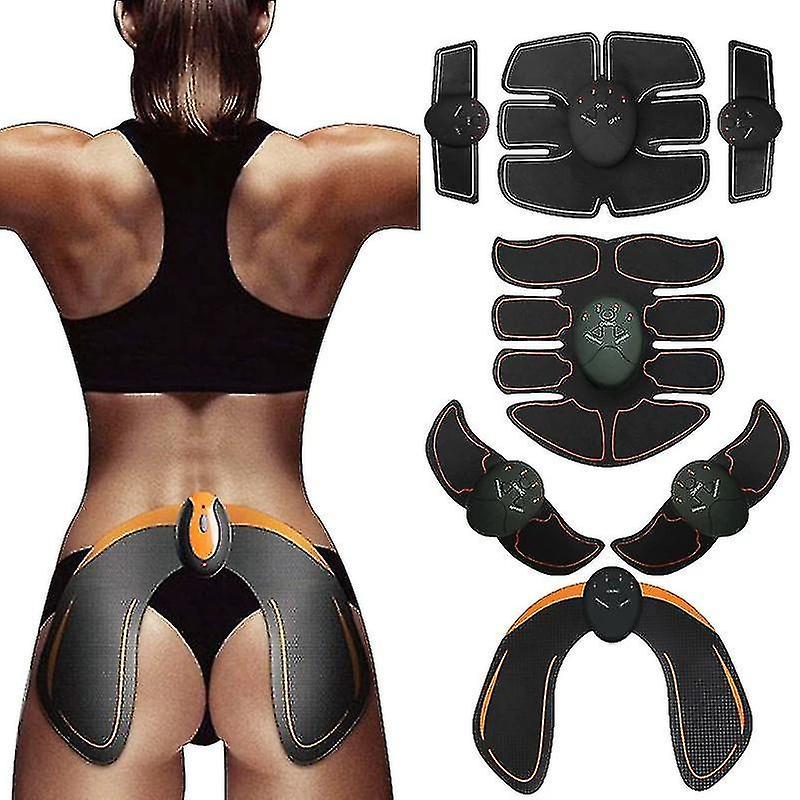 Zhenv Ems Wireless Muscle Stimulator Abs Minal Muscle Trainer Toner Body Fitness Hip Trainer Shaping Patch Sliming Trainer Unisex