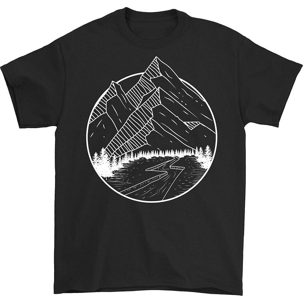 HISHARK Mountain camping site t-shirt black XXXL