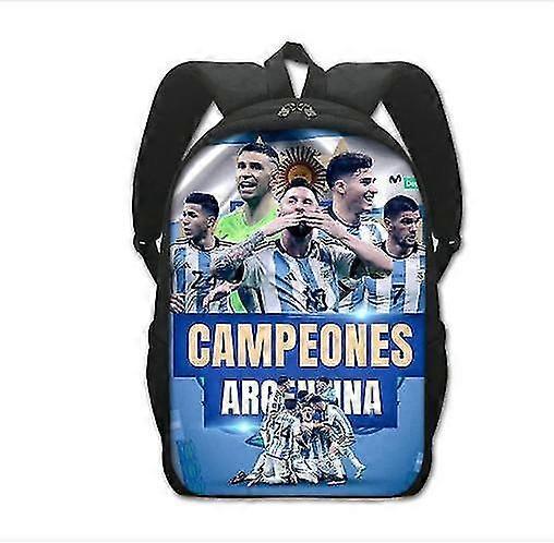 Sfygv 10 Argentina Travel Laptop Bagpack School Bags Maradona Messi Diego Argentina Kit Soccer Football 10 South America America Yellow