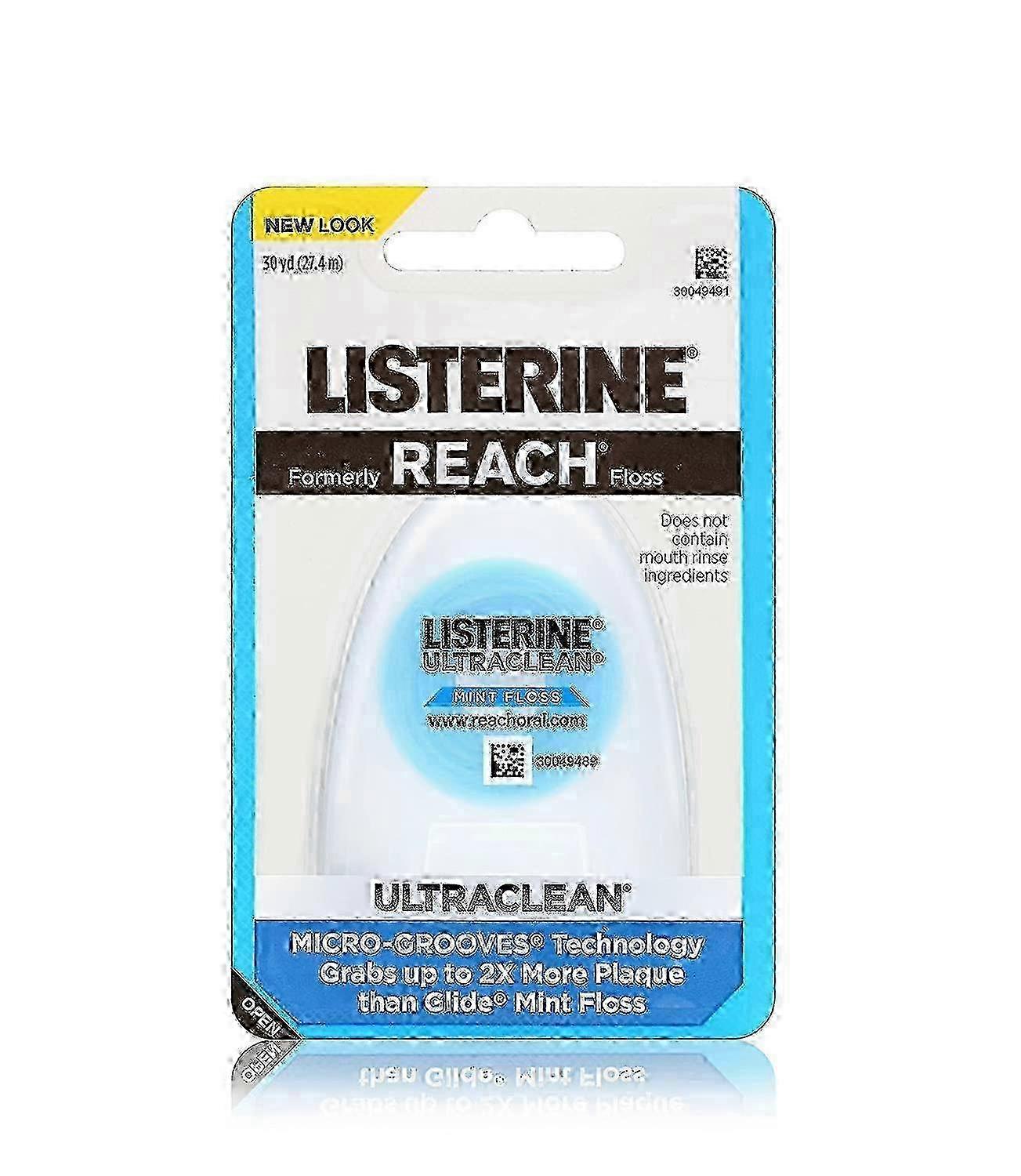 Listerine ultraclean floss, oral care, 30 yards, mint, 1 ea