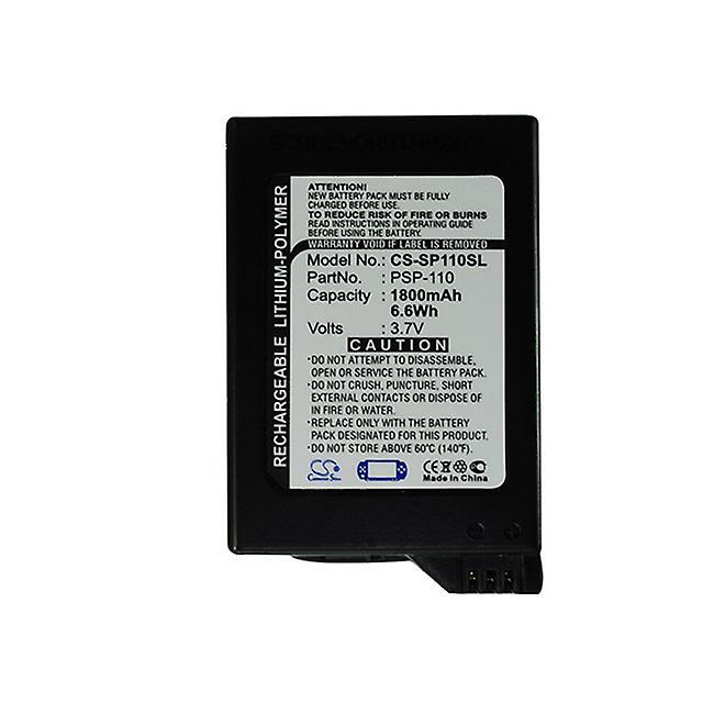 Cameron Sino 1800mAh Battery For Sony PSP-1000 PSP-1000G1 PSP-1000G1W PSP-1000K PSP-1000KCW PSP-1001 PSP-1006 PSP-1004 PSP-110 Black