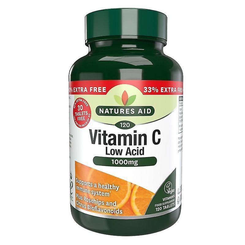 Natures Aid Nature's Aid Vitamin C 1000mg Low Acid Tablets 120 (13225)