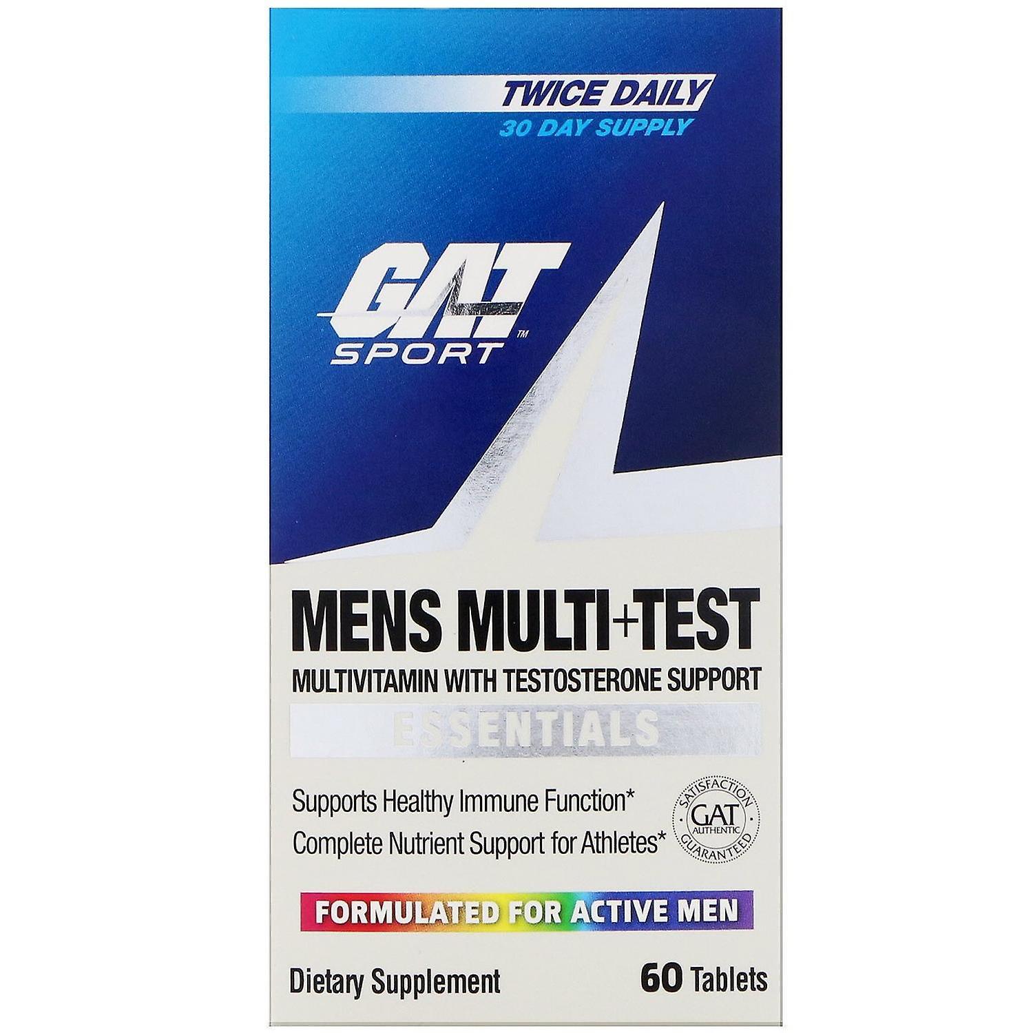 GAT, Mens Multi + Test, 60 Tablets