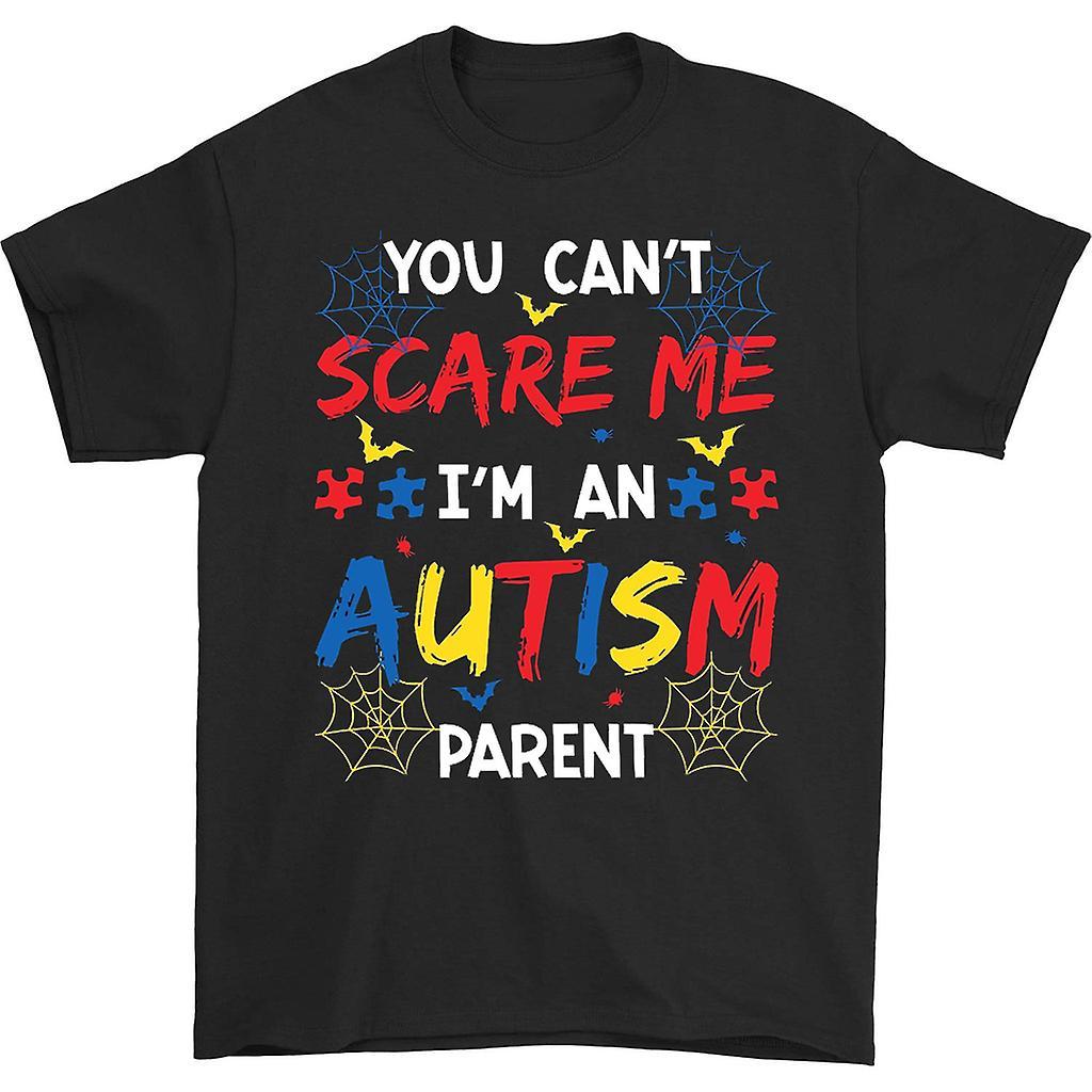 HISHARK You can't scare me i'm an autism parent t-shirt Black S