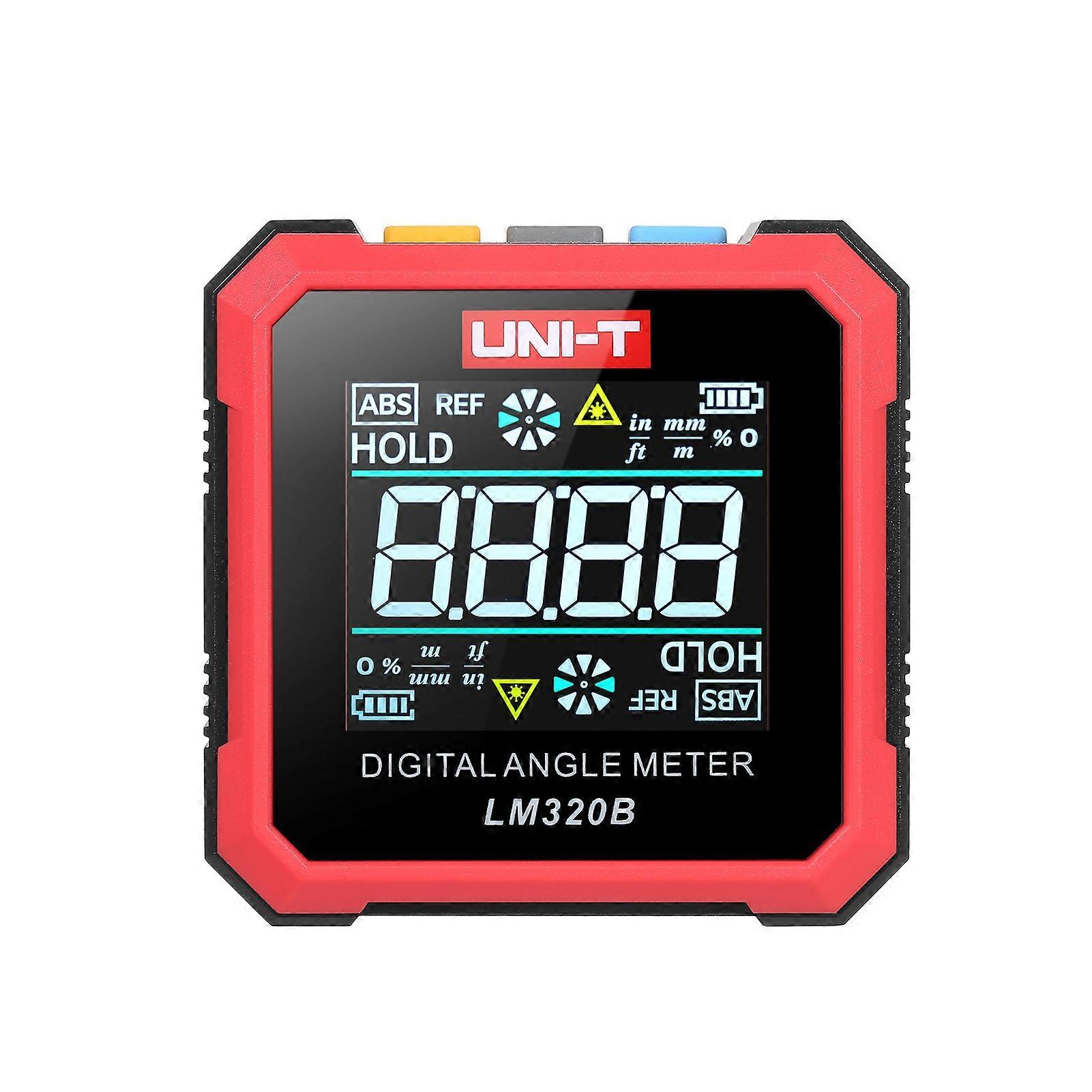 UNI-T LM320B Portable Inclinometer With Digital Display 4*90 High Precision Electric Level Meter Digital Protractor With Absolute Measurement Relative