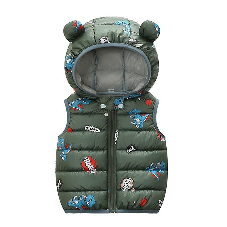 Slowmoose Winter Down Clothes, Hooded Warm Vests 18-24M