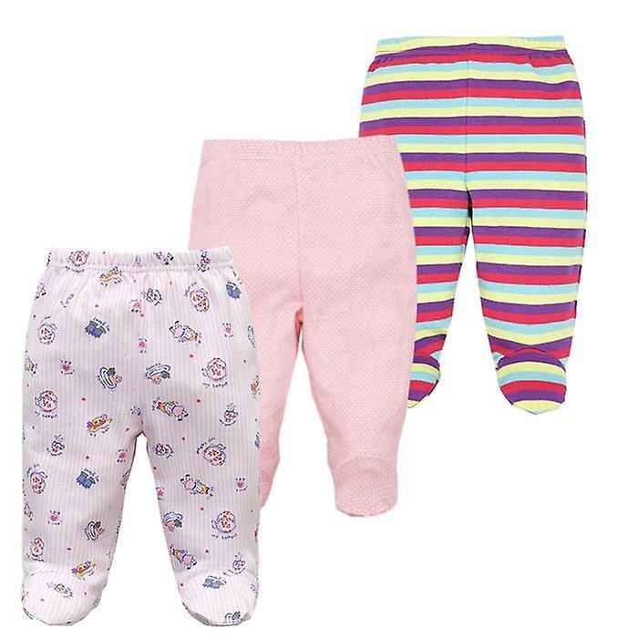 Slowmoose Footed Baby Pants, 100% Cotton Clothes 6M