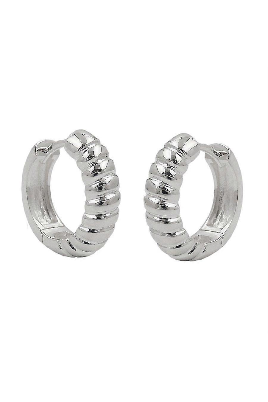 Gallay Hinged Hoop Earrings 15x4mm Silver 925 - Gl93615