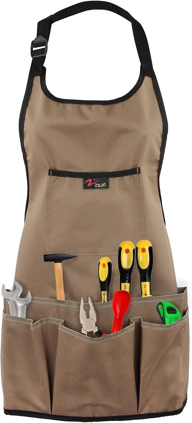 Kensty Garden Apron Oxford Waterproof Cloth Gardening Tools Belt with Pockets for Women Kitchen Aprons