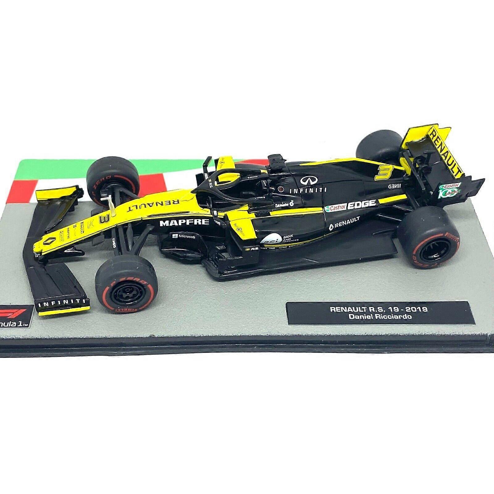 Ex Mag Renault R.S. 19 Diecast Model 1:43 scale Daniel Ricciardo Black/Yellow