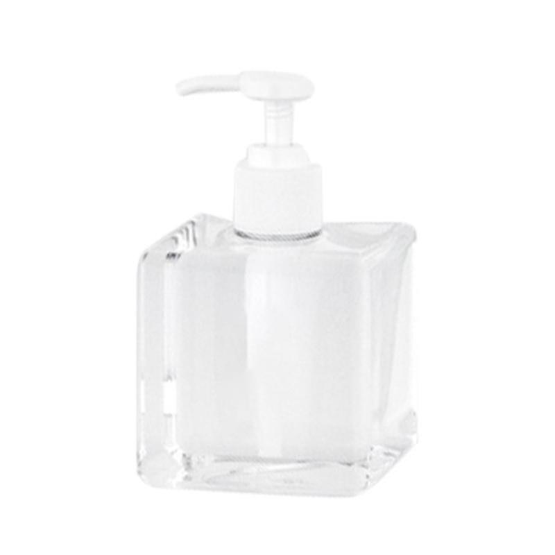 Biplut 250/450ml Plastic Liquid Soap Lotion Dispenser Refillable Press Pump Bottle Transparent 250ml