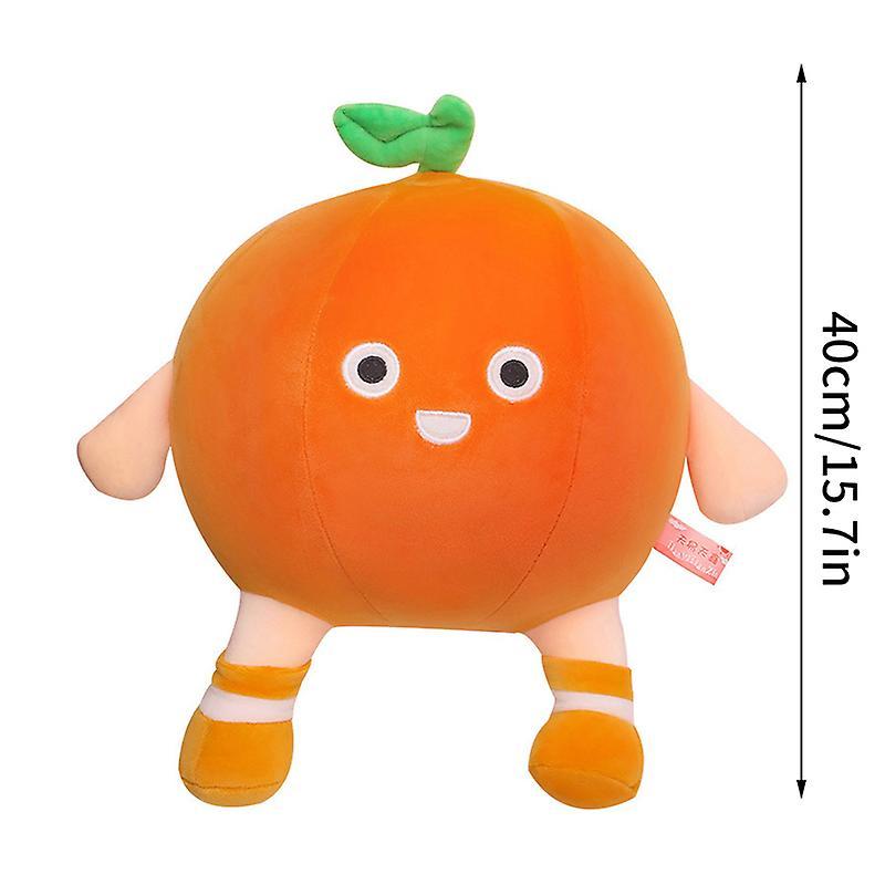 unbrand Orange Doll Plush Toy Happy Fruit Plush Pillow Soft Plushie Kids Gift 40CM