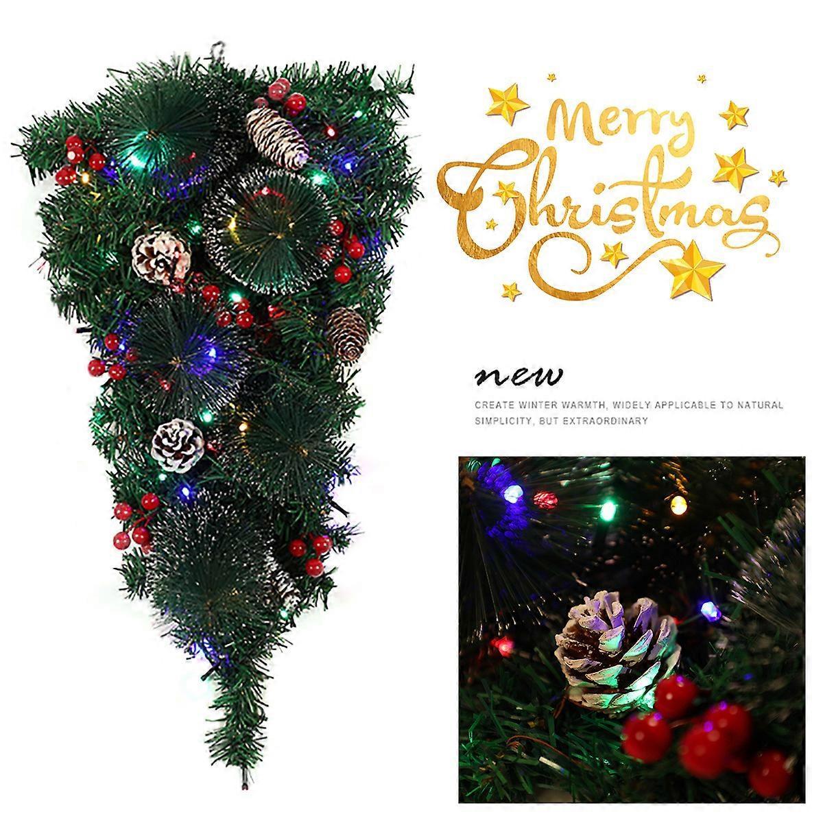 Living And Home Livingandhome Christmas Teardrop Swag with Lights