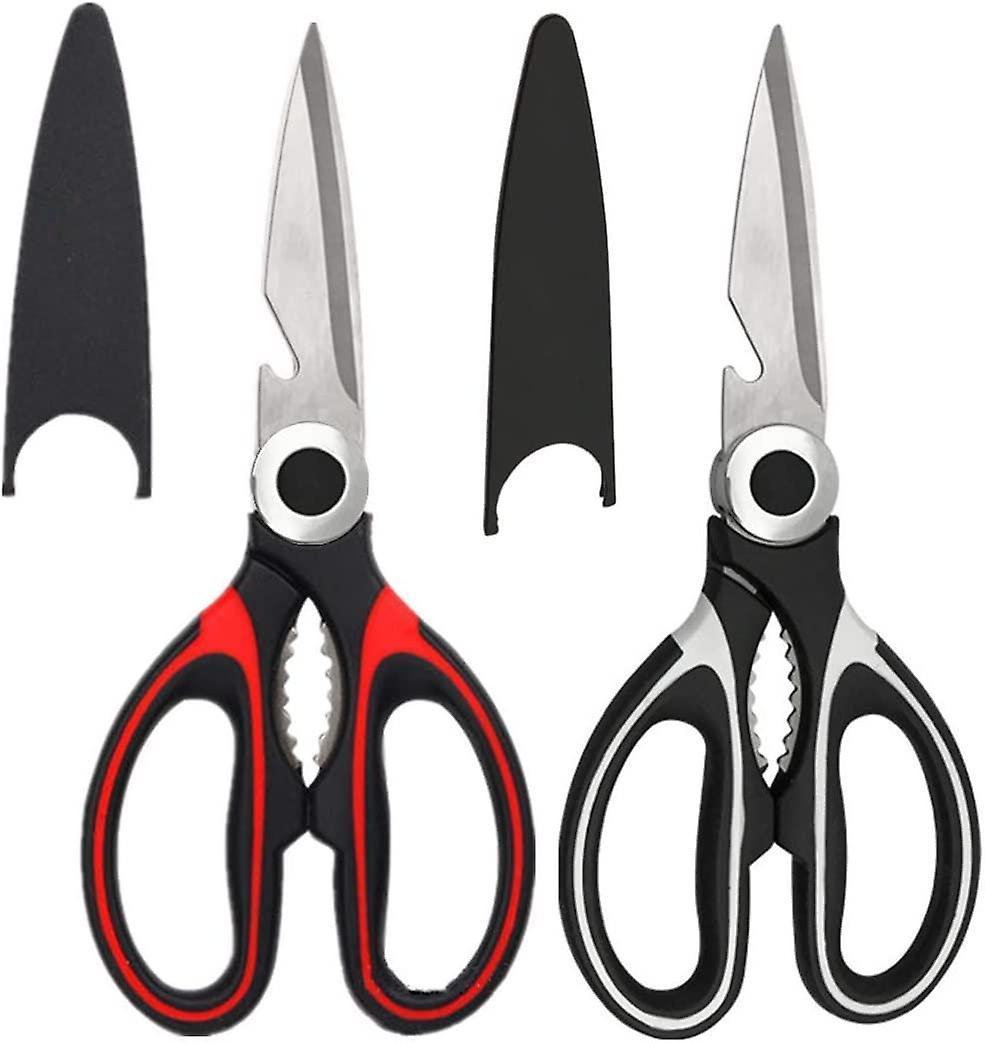 unbrand Kitchen Shears, 2-Pack Scissors All Purpose, Kitchen Scissors Heavy Duty Meat Scissors, Kitchen Siss