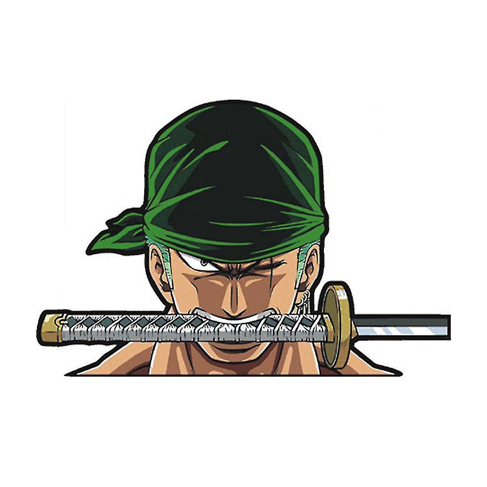 Shznv One Piece Monkey D. Luffy Roronoa Zoro Chopper Peeking Car Decals Laptop Bumper Window Anime Car Sticker Decor