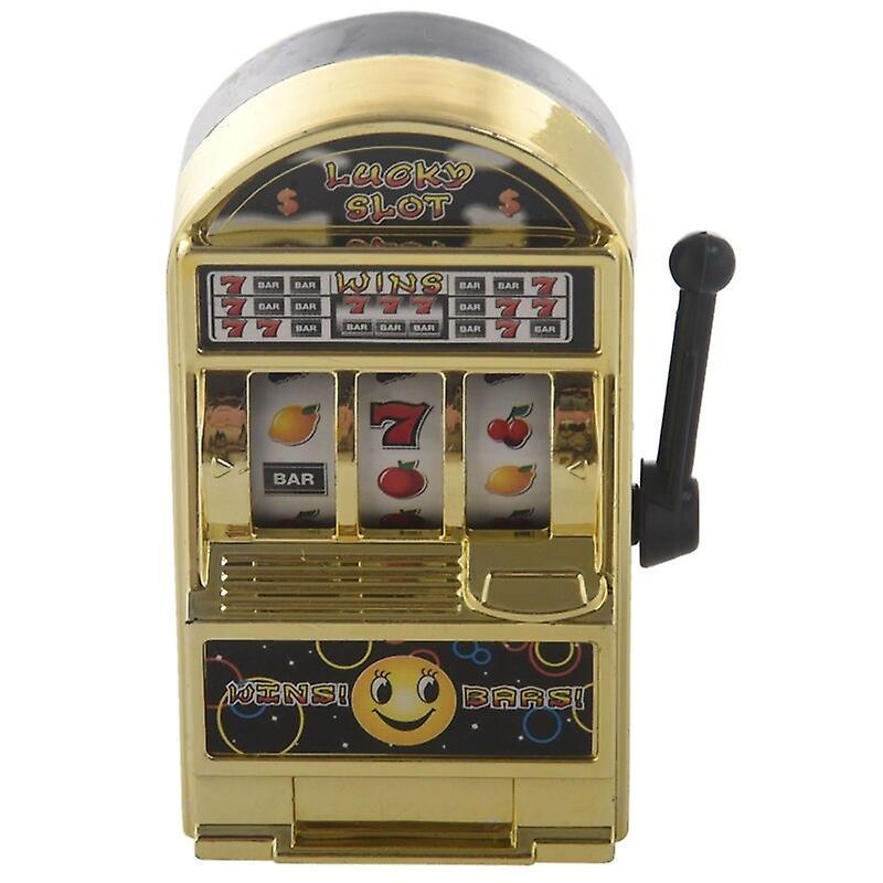 Party Games Mini Casino Jackpot Fruit Slot Machine Money Box Game Toy For Kids Adult Decompression Toys Slot Machine Toy Gold