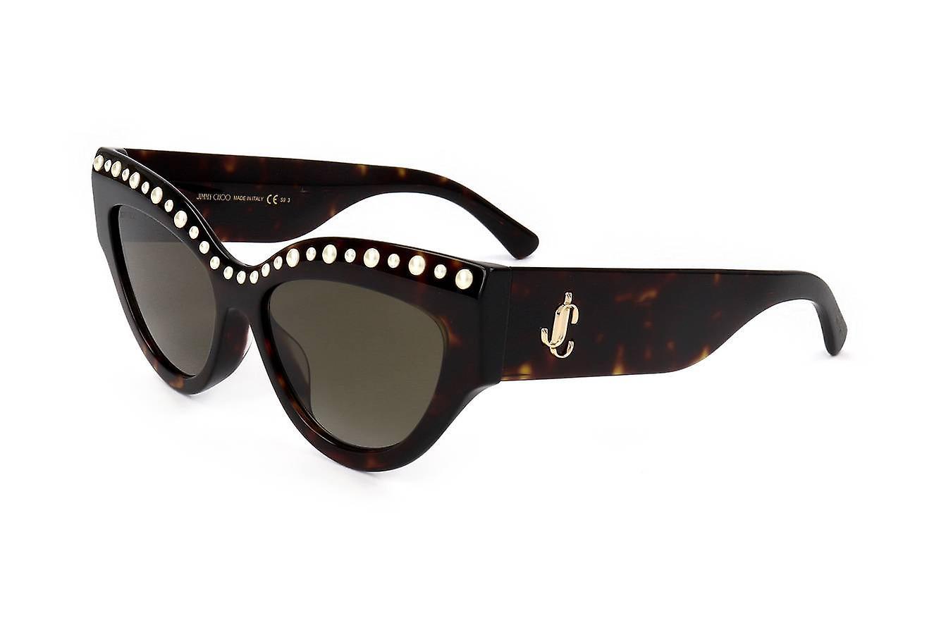 Sunglasses Jimmy Choo SONJA/G/N/S 086 HAVANA 55/17/145 WOMAN Brown 55 mm