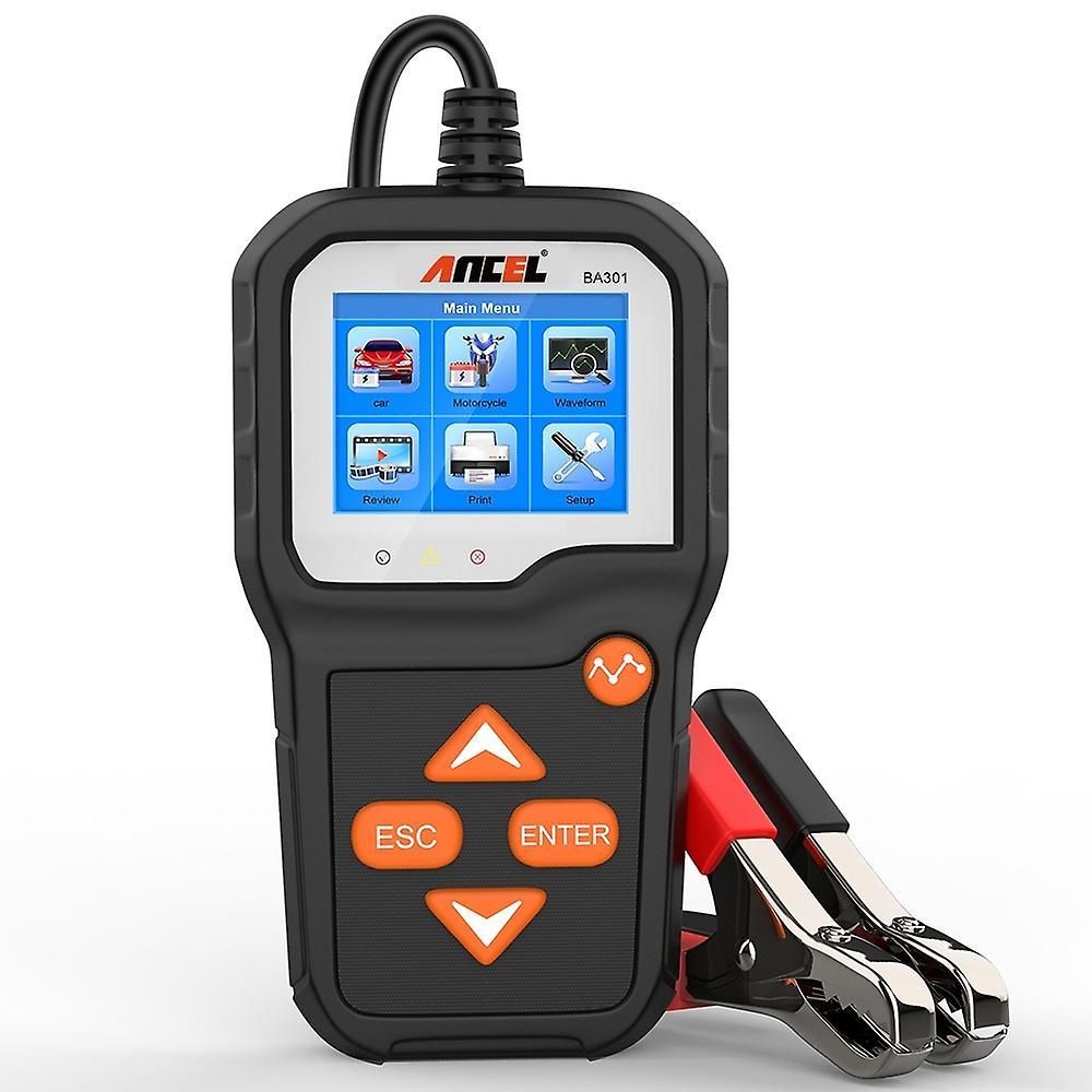 ANCEL BA301 Car Battery Tester 12V 6V Motorcycle Cranking Test Boat Batteries Charger Analyzer