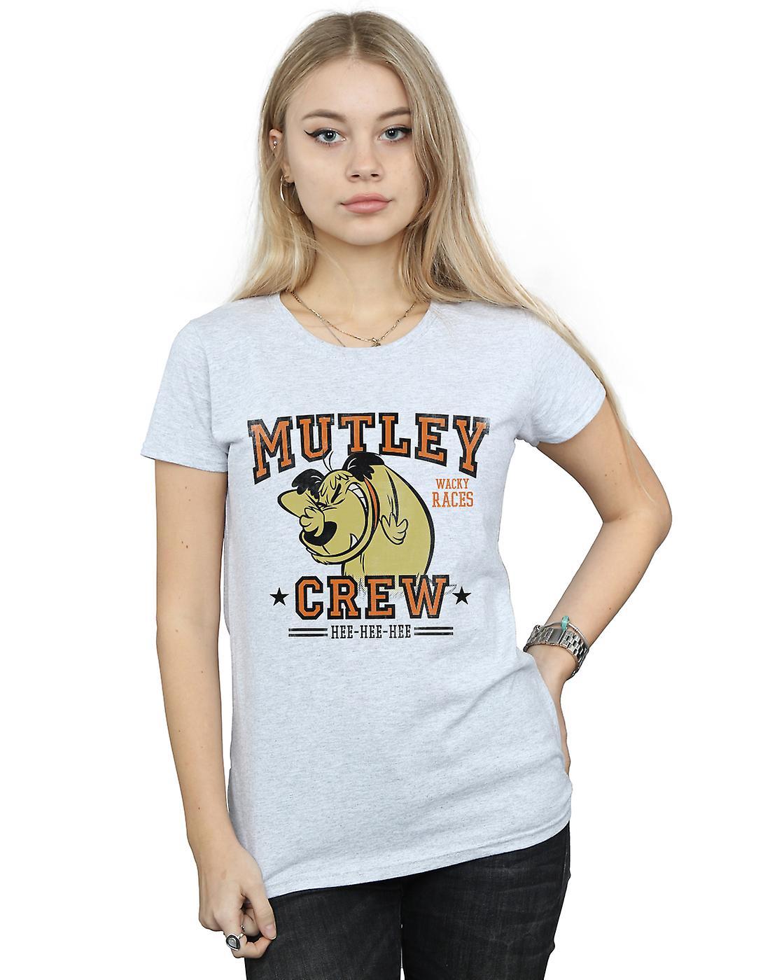 Absolute Cult Wacky Races Women's Mutley Crew T-Shirt Sport Grey Large