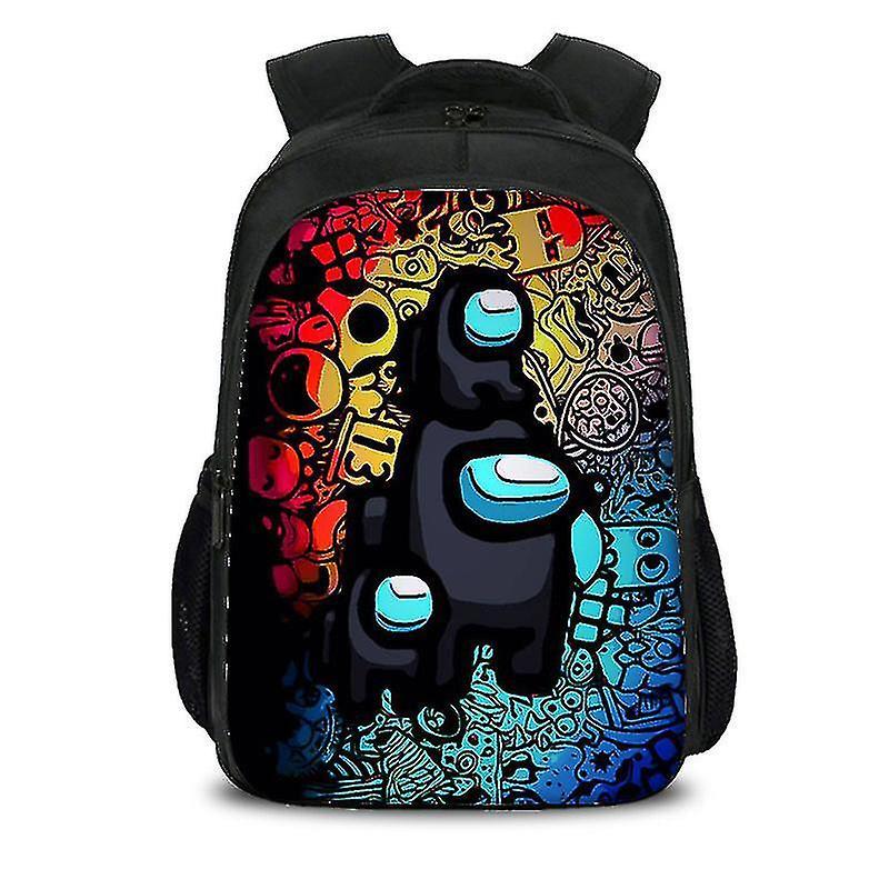 Among Us Design Backpack Student School Bags Kids Gift 16 Inchs [xc] WHBYV 6