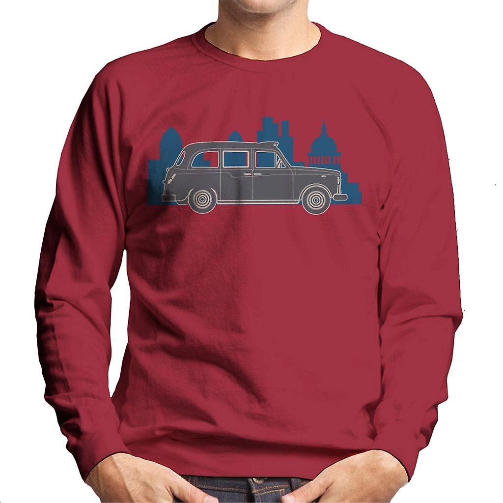 London Taxi Company TX4 Within The City Men's Sweatshirt Cherry Red XX-Large