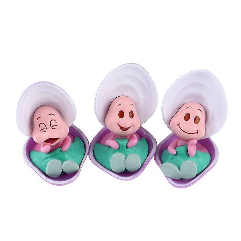 Shanghai Yiting Trading Co Ltd 3Pcs/Set Kawaii Alice in Wonderland Young Oyster Baby Action Figure Dolls Toys SHYTMV One Size