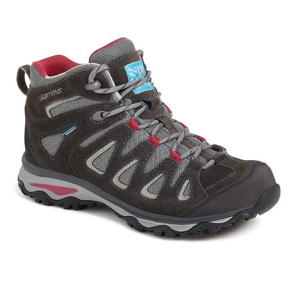 Karrimor Womens Isla Mid Weathertite Lace Up Walking Boots Black C/Pink UK Size 8 (EU 42, US 10.5)