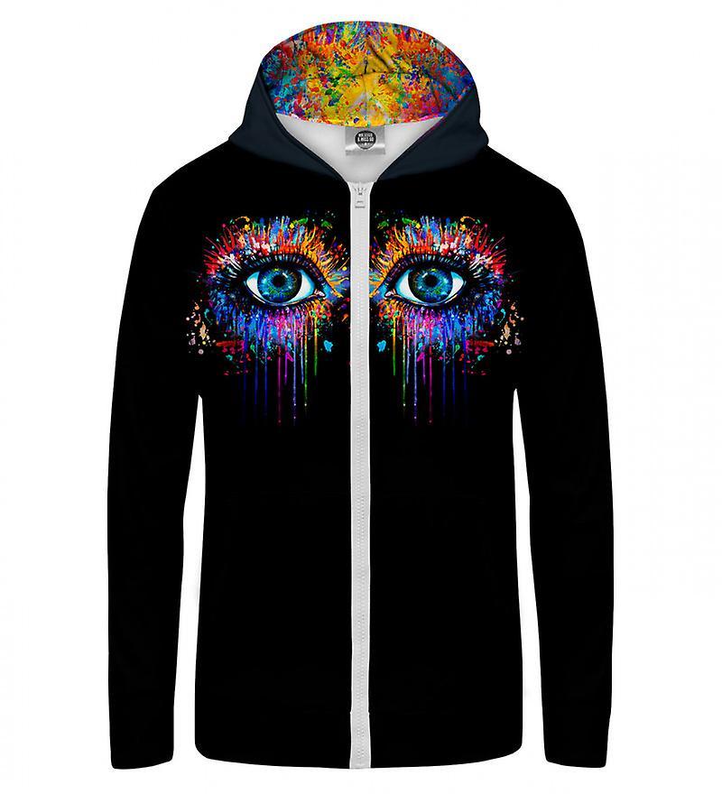 Mr Gugu & Miss Go Mr. GUGU & Miss GO Black Fullprint Zip Up Hoodie 2XL