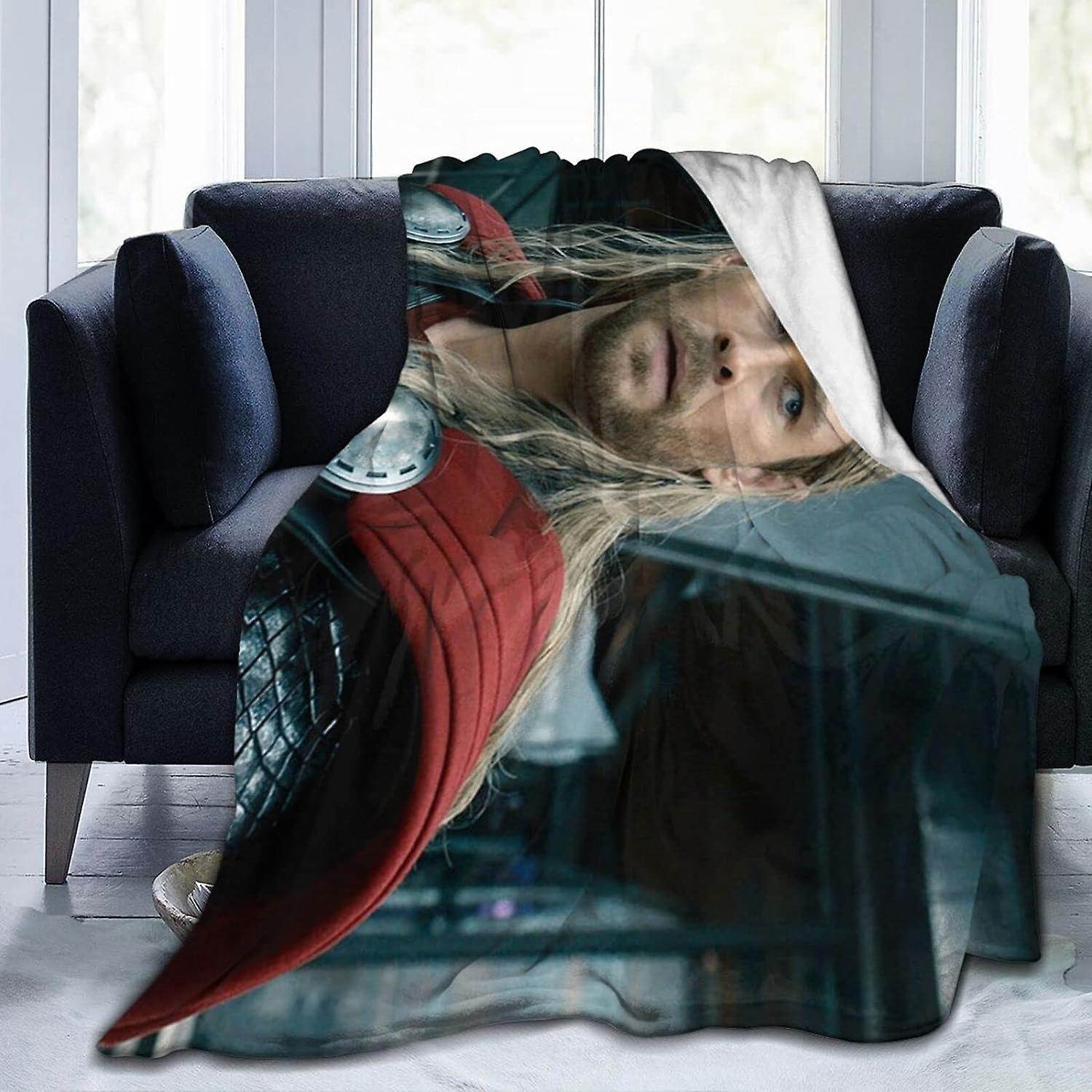 Kerota Flannel Blanket Chris Actor Hemsworth Bedding Fleece Blanket Soft Thow Blankets Air Conditioning Blanket For Sofa Couch Living Room Bedroom ...